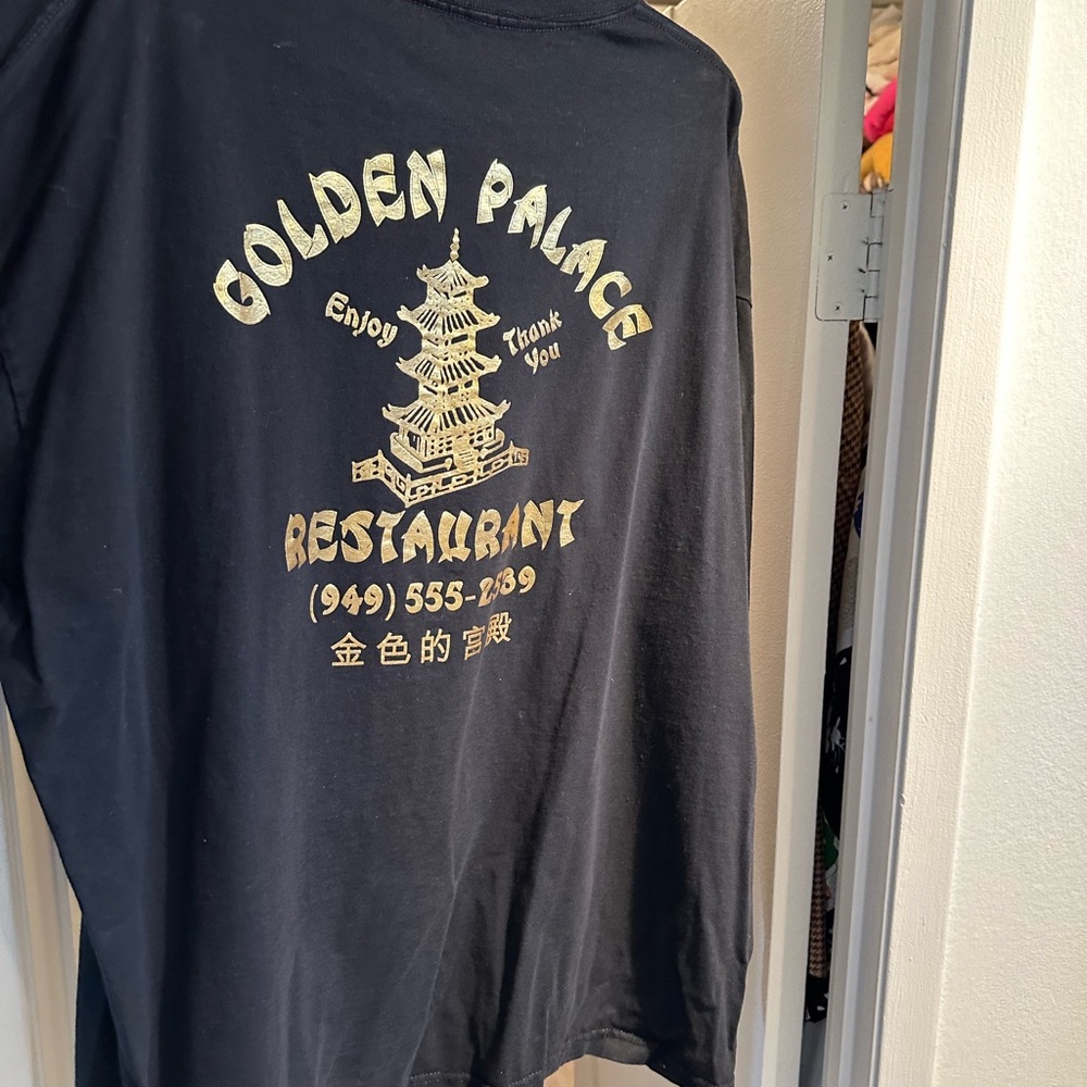 Mens Chinese food LS T XXL black - Picture 4 of 5